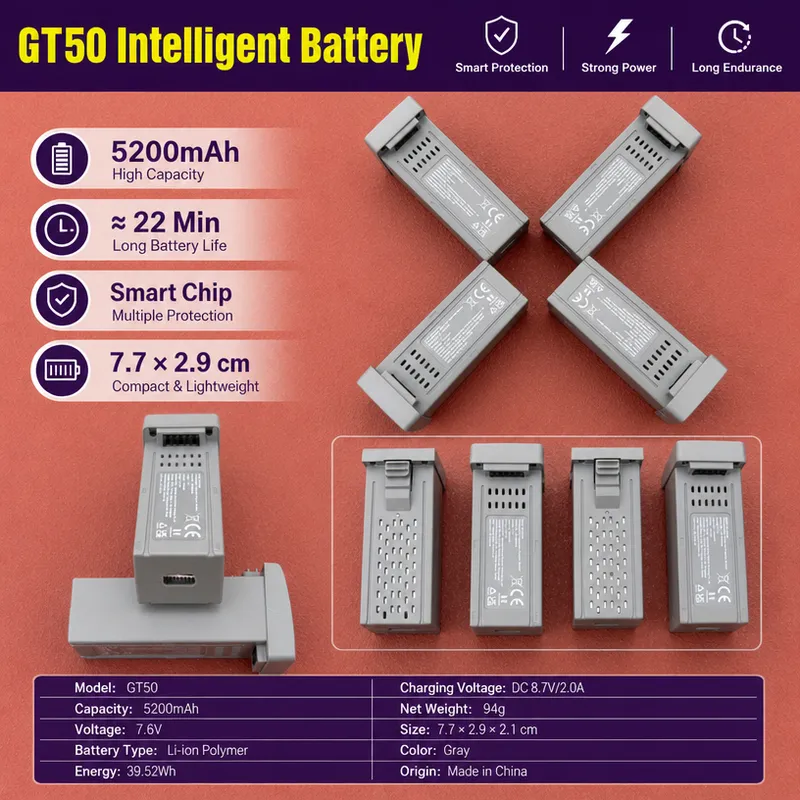 for GT50 Drone 3.7V 1300mAh Li - đánh giá và giá Drone Rc Gt50