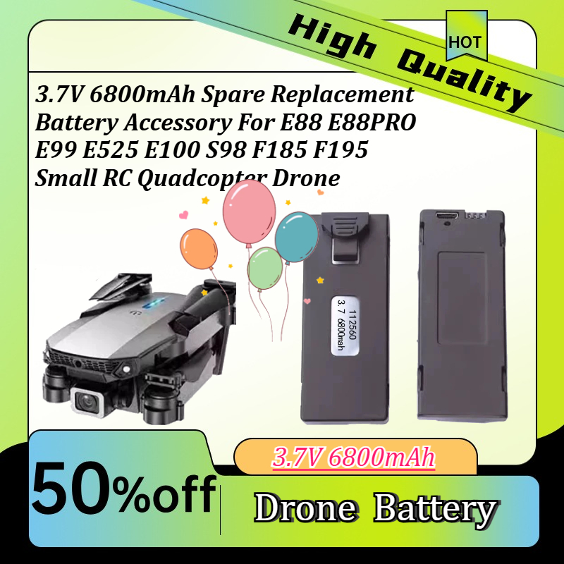 3.7V 6800mAh Spare Replacement - đánh giá và giá Drone E88 Rc Quadcopter