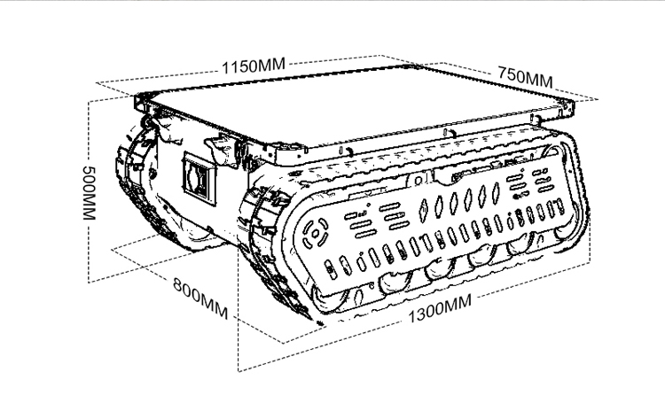 300 600kg Load RC Tank Crawler - đánh giá và giá Brushless Motor