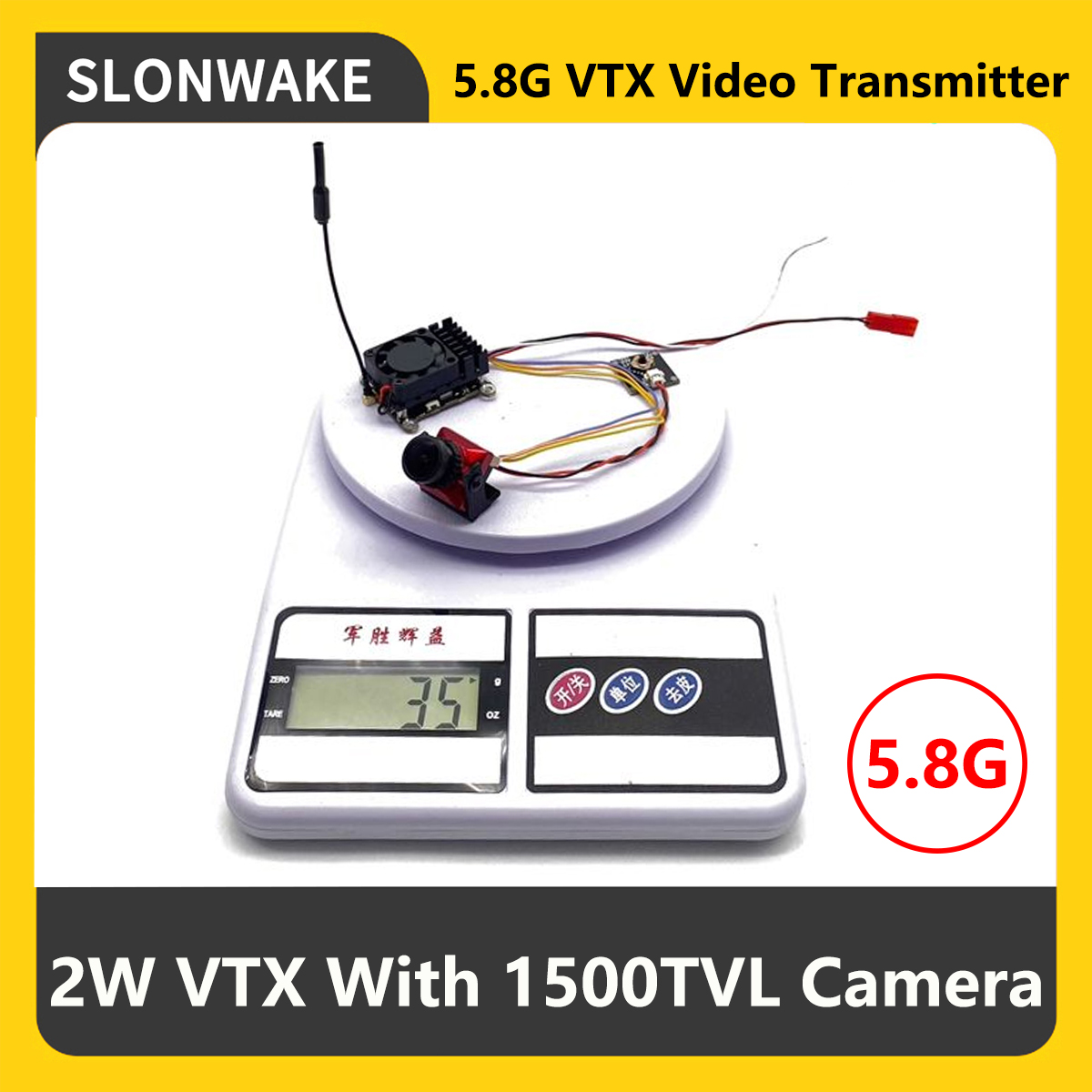 SLONWAKE 5.8G 2000mW FPV VTX T - đánh giá và giá Drone Rc Camera