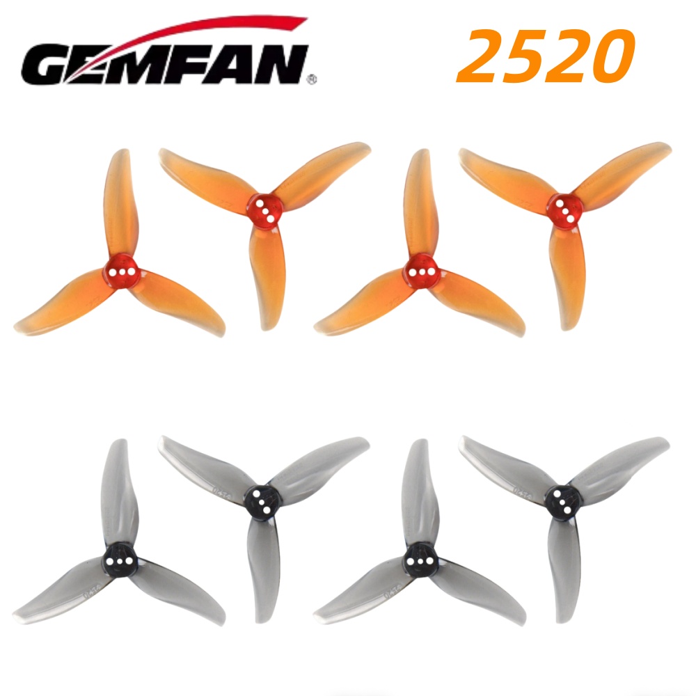 4Pairs Gemfan Hurricane 2520 2 - đánh giá và giá Drone Tech Rc