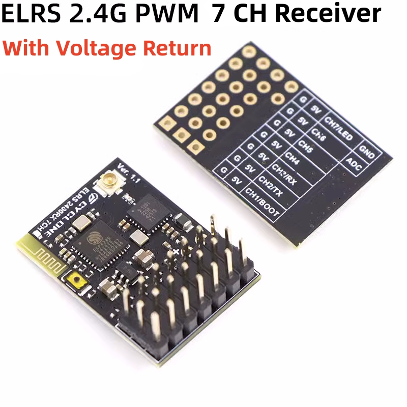 ELRS 2.4G PWM 7CH 6CH CRSF Rec - đánh giá và giá Drone Tech Rc
