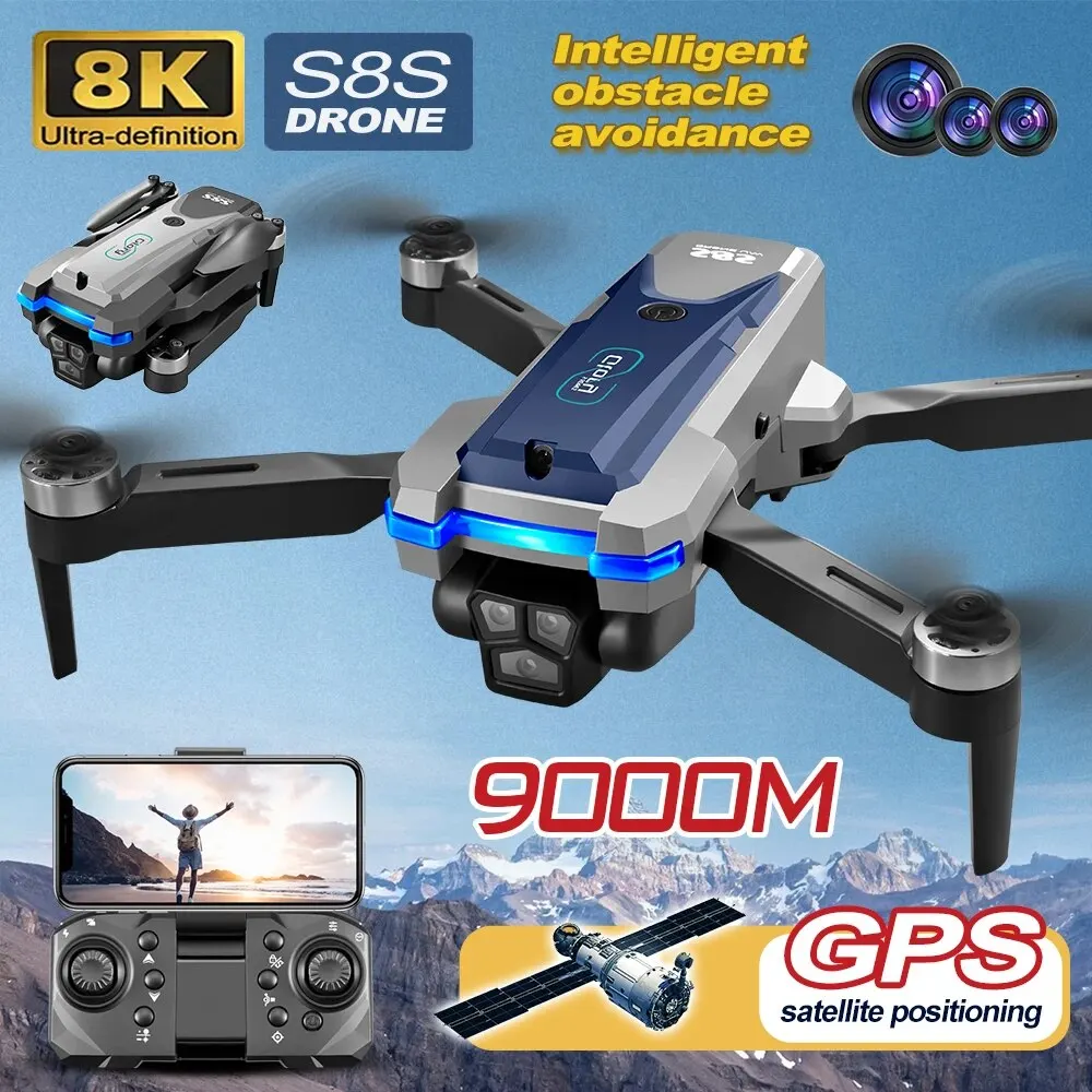 S8S GPS Drone 5G Wifi 8K HD Du - đánh giá và giá Drone Rc Team City